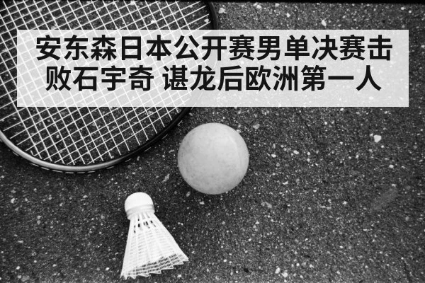 安东森日本公开赛男单决赛击败石宇奇 谌龙后欧洲第一人